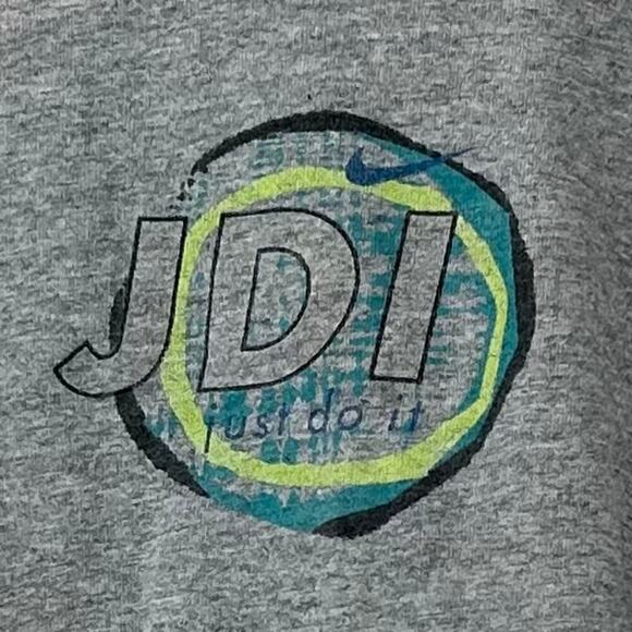 Vintage Nike JDI Just do it swoosh 90s graphic t-Shirt made USA sporty size L - Picture 4 of 9